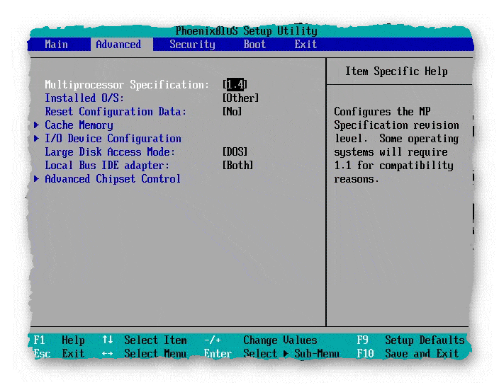 Static read control что это в биосе