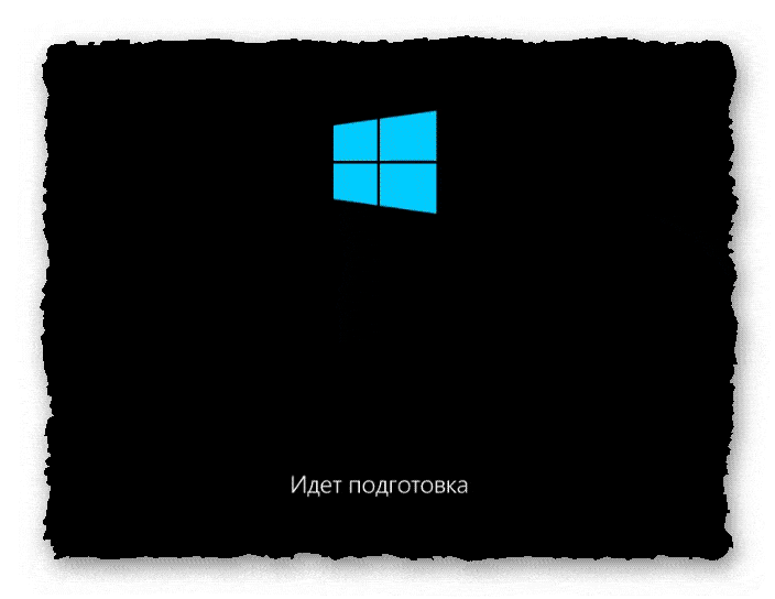 начинается восстановление-переустановка Windows 10