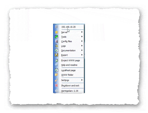 Локальный Web server VertrigoServ