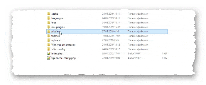 папка plugins на сайте