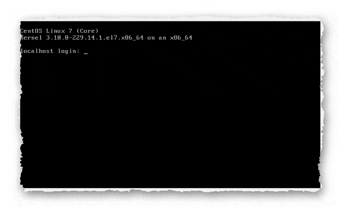 консоль CentOS 7