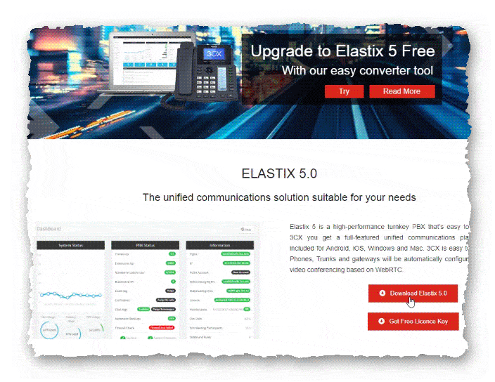 официальный сайт Elastix