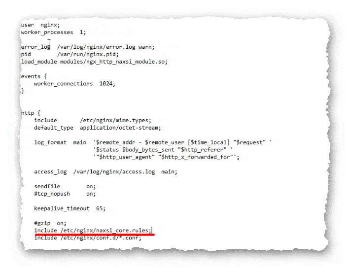 подключение правил NAXSI в Nginx