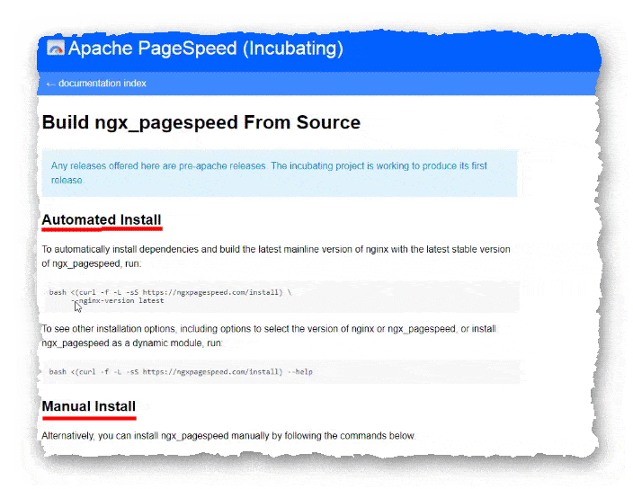 варианты использования модуля PageSpeed