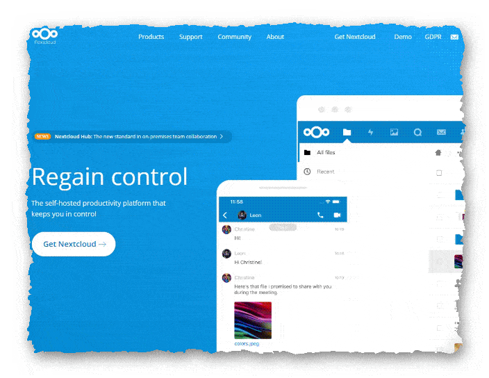 официальный сайт Nextcloud